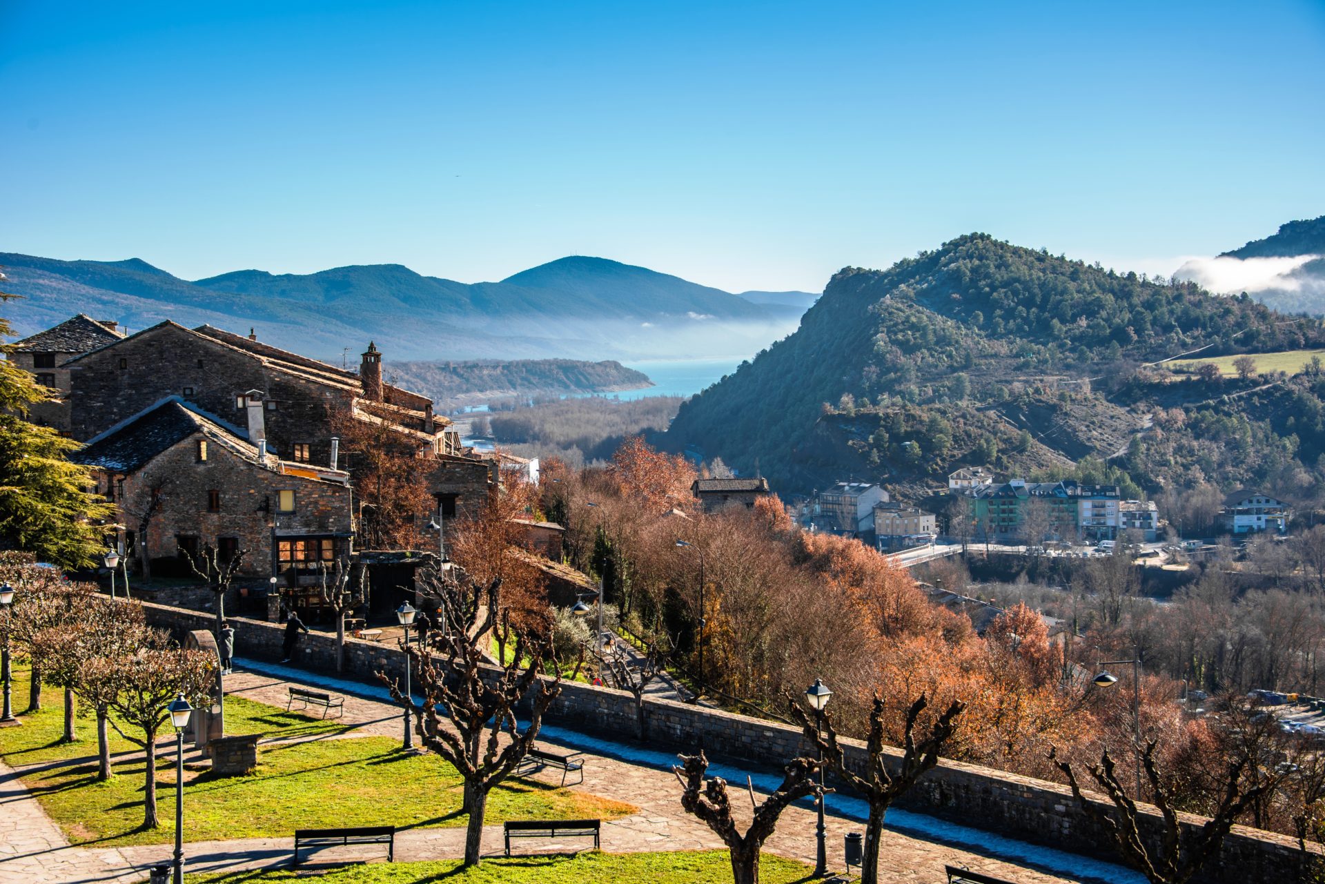 Mountain village in Aragon, Spain