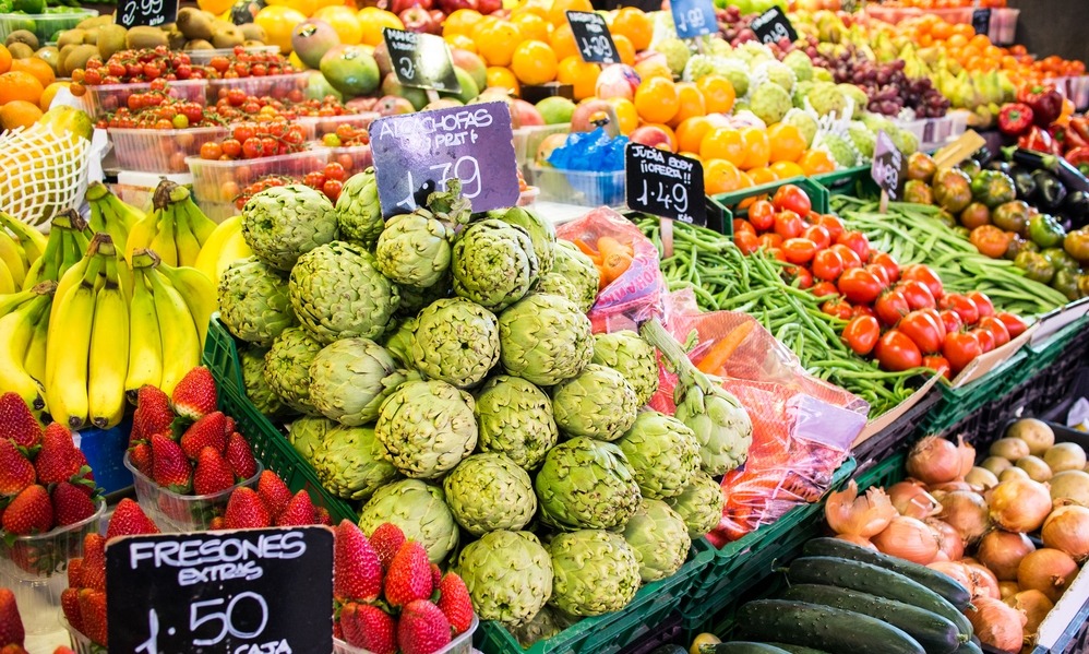 Spain News - Fruit and vegis at La Boqueria markets