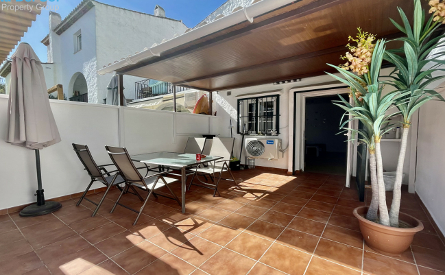 outside dining area