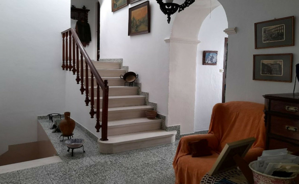 inside an old-fashioned Spanish home