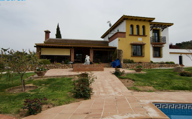 A Spanish villa. 