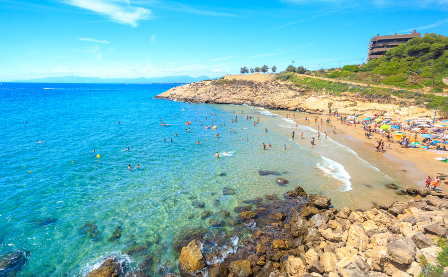 One of Salou's beautiful beaches.