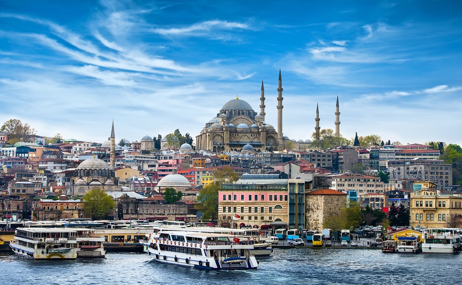 Istanbul the capital of Turkey, eastern tourist city.