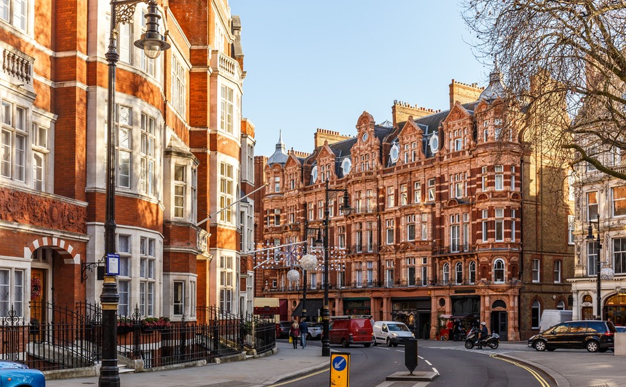 Mayfair is one of the best areas in the UK to buy property for a luxurious lifestyle.