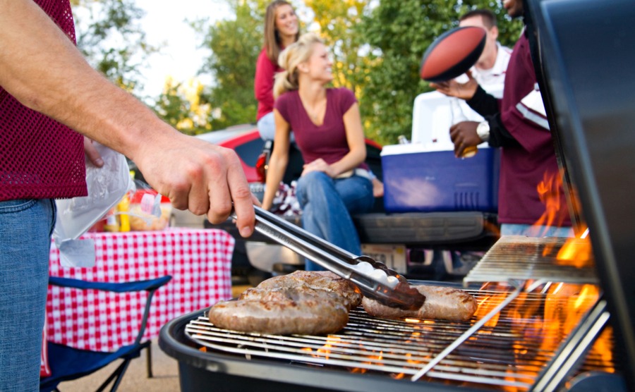 Americans love a good BBQ! A great way to meet people if you're moving to the USA as a single person.