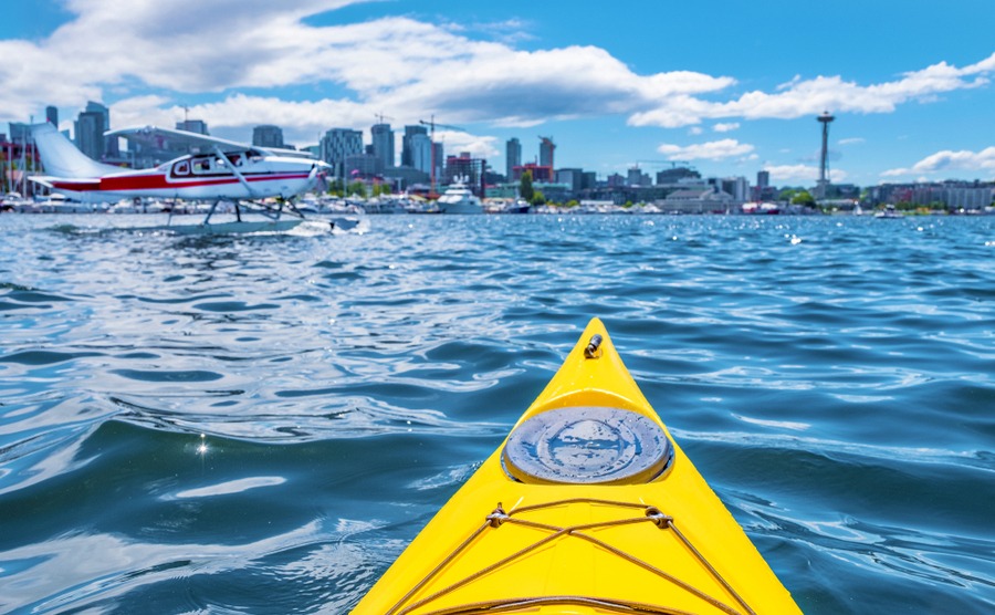 kayaking on Lake Union, if you live in Seattle