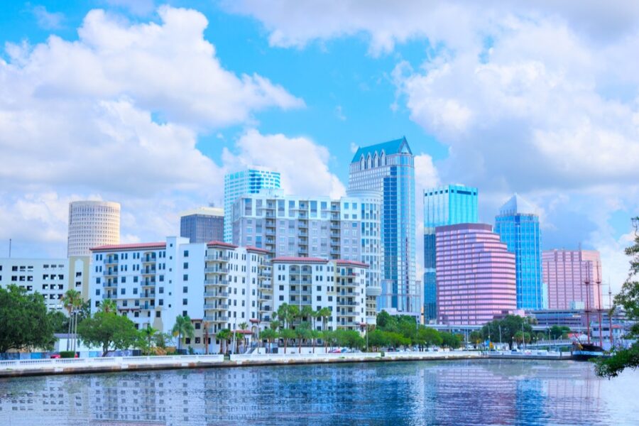 Areas like Tampa are increasingly attracting families moving to Florida.